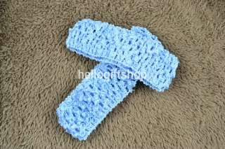 Baby Elastic Crochet Headband Girls Hair Accessory Gift 24 colors 