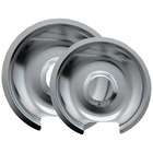 RANGE KLEEN Chrome Drip Pans (Hinged electric ranges; Fits most GE 