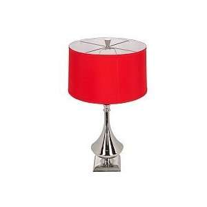  Grammercy 26 Table Lamp with Drum Shade and Chrome 