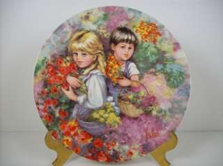 Vintage Wedgwood & Barlaston Mary Vickers Our Garden Plate 1983  