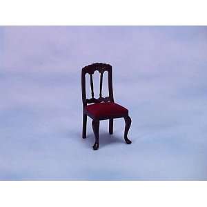  Dollhouse Miniature Mahogany Chair 
