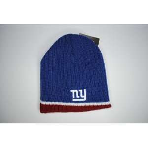 New York Giants Reebok Blue   Red White Trim   Beanie Cap Winter Hat 