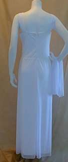 New Long Formal White Roman Pin Maternity Dress XXL Bridal Wedding 