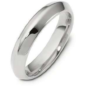  Platinum 4mm Designer Comfort Fit Wedding Band Ring   9.25 