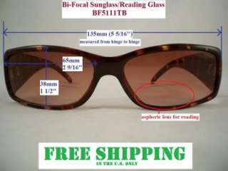 Bifocal Sunglass Reading Glass Aspheric Lens 5111 NEW  
