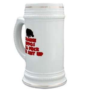  Zombie Hippos Funny Stein by 