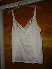 WOMENS OLGA OFF WHITE LACE CAMISOLE TOP SLIP SIZE 34