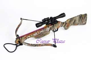 150 lb lbs Camouflage Hunting Crossbow, Scope +12 Bolts 609722967563 