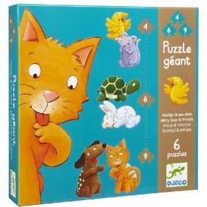  Djeco Misty & Friends Giant Puzzles (19 pc) Toys & Games