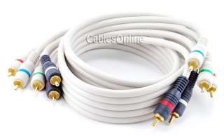  Quality Python® Component Audio/Video 5 RCA (RGB/RW) Cable, AV 703P
