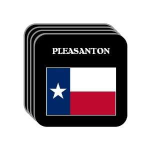 US State Flag   PLEASANTON, Texas (TX) Set of 4 Mini Mousepad Coasters