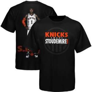   New York Knicks Makaveli T Shirt   Black (Small)