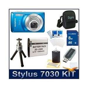  Olympus Stylus 7030 Digital Camera (Blue), 14 Megapixels 