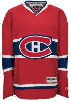 Montreal Canadiens YOUTH Rbk Premier HOME Red Jersey L/XL Large   XL 