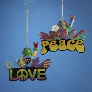  New   Club Pack of 12 Peace Frog Peace and Love 
