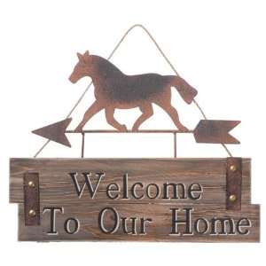  Gift Corral Welcome Sign/Horse