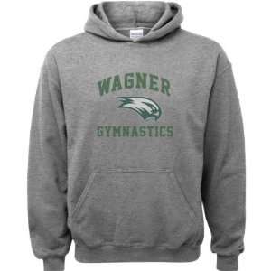 Wagner Seahawks Sport Grey Youth Varsity Washed Gymnastics Arch Hooded 