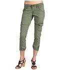   Skinny Cargo Crop Pants 3 5 9 Denim Jeans Green Low Rise NEW Women