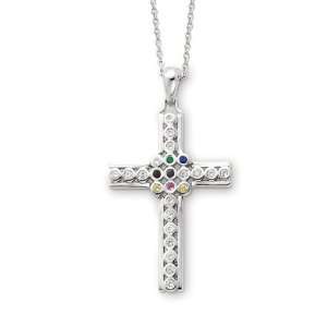  The Lord is my Shepherd Cross in Silver 