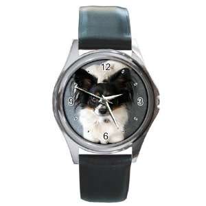  Papillon 7 Round Leather Watch CC0737 
