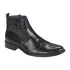 Black Buckle Heel Boots  