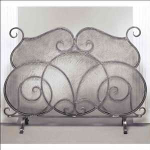 ME2207   Pewter Firescreen with Mesh Screen 