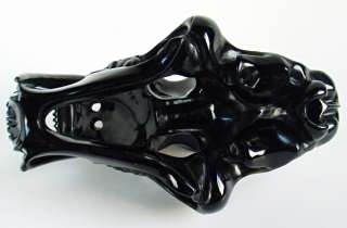 Black Obsidian SABER TOOTH Cat Tiger Skull  