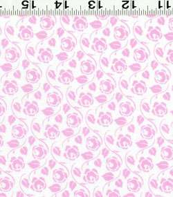 CLOTHWORKS LOVE LETTERS FABRIC 50 3 PINK FLORAL 1 YARD  