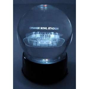 Sports Collectors Guild MiamiULES Miami U Stadium Etched In Crystal 