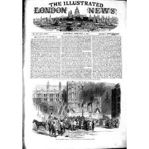  1851 FIRE CLOCK TOWER HOUSE PARLIAMENT LONDON ENGLAND 
