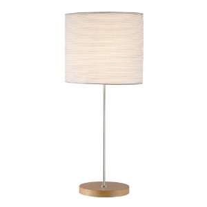  Adesso Horizon Table Lamp, Steel/Maple