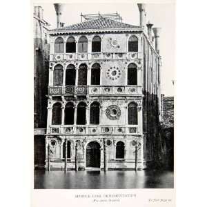  1907 Print Palazzo Dario Venice Italy Palace Grand Canal 