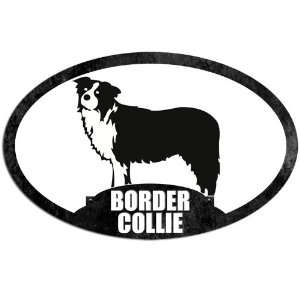  Oval Border Collie (Dog Breed) Sticker 