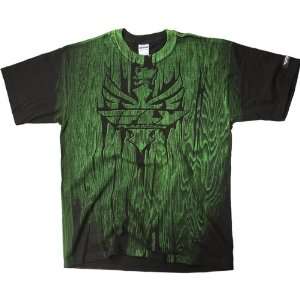 Fly Racing Carved Mens Short Sleeve Race Wear Shirt   Green / X Large