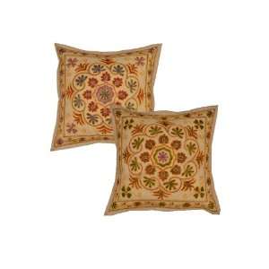  Fantastic Cotton Cushion Cover Adorn with Thread & Patch 