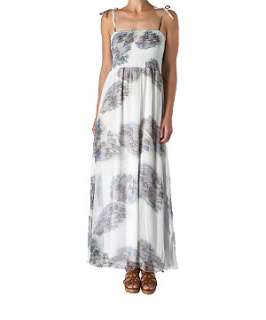 White Pattern (White) Paprika Feather Print Maxi Dress  232014419 