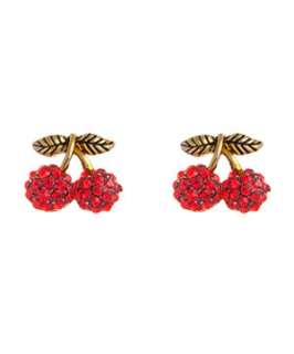 Red (Red) Teens Red Cherry Earrings  250294060  New Look