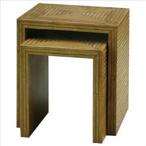   WB 5675Y Nested Tables in Bamboo Veneer (Set of 2) Furniture & Decor