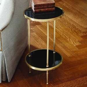 Brass Petite 2 Tiered Table 