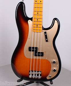 Fender American Vintage 57 Precision Bass Sunburst Electric P Bass 
