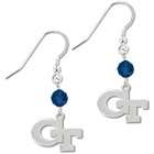 Legacy Athletic Georgia Tech Yellow Jackets Round Crystal Earrings
