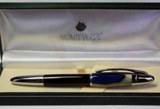  MV41239 Paloma Blue Carbon Fiber Rollerball Pen Monte Verde Black Ink