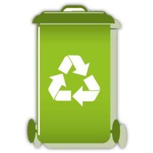  ECO Recycle Go Green Container Car Bumper Sticker Decal 4 