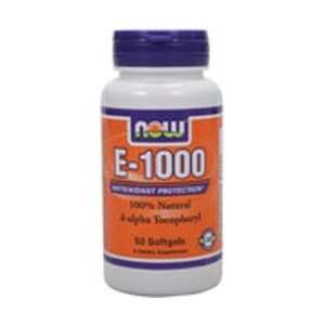 Vitamin E 1000 50 Softgel 1000 IU . By NOW Foods Health 