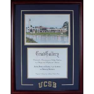  University of California , Santa Barbara Diploma Frame 