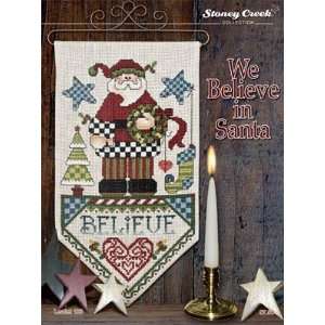  We Believe in Santa   Cross Stitch Pattern Arts, Crafts & Sewing