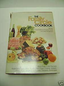 VINTAGE THE FAMILY CIRCLE COOKBOOK 1974 1ST PRINTING 9780812905069 