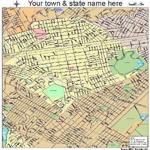  Street & Road Map of Roselle, New Jersey NJ   Printed 