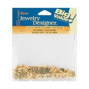   Love Charms 70/Pkg Gold 1975 78; 6 Items/Order Arts, Crafts & Sewing