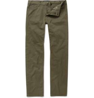    Trousers  Casual trousers  Cotton Blend Twill Trousers